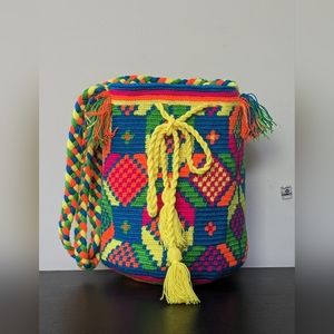 NEW Wayuu Tote Bag / Handmade Bag/Multicolored/ Size M